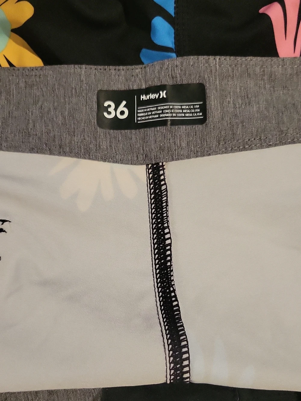Hurley Phantom Multicolor Floral Swim Shorts Mens 36